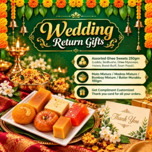 South Indian wedding sweets in USA Combo 1 Pack of 25