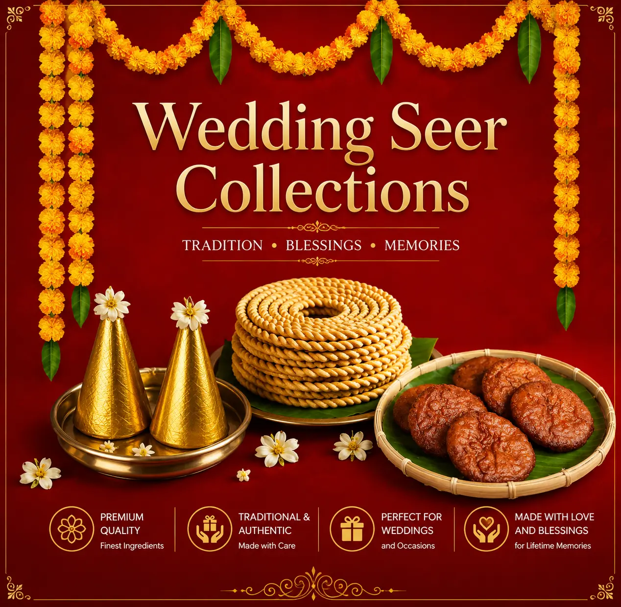 Wedding Seer Varisai and Seer Bakshanam Indian wedding sweets